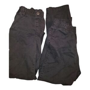 The Children's Place  Uniform elastic waist faux button/fly sz 10 black